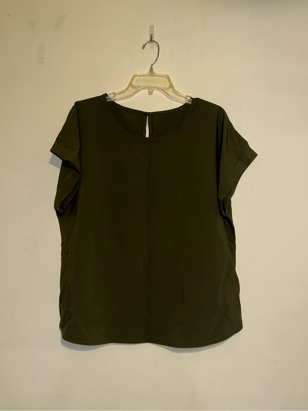 Olive Green round neck blouse